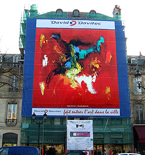 David Davitec fait entrer l'art dans la ville / Allées de Tourny. Bordeaux